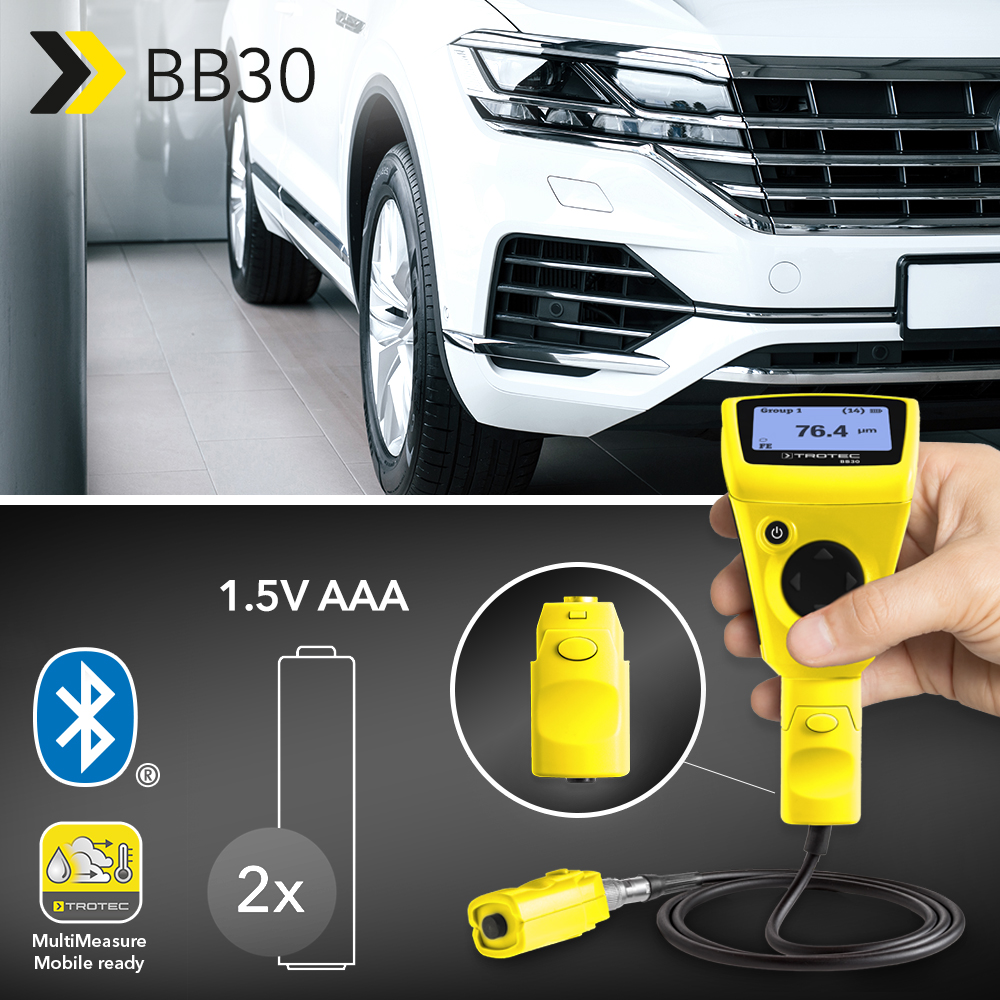 L'expert Auto Tunisie - Le testeur BB20 permet de mesurer l'épaisseur de  couches de peinture,dans le secteur de l'automobile, pour contrôler l' épaisseur d'une peinture ou détecter les retouches sur un véhicule  accidenté