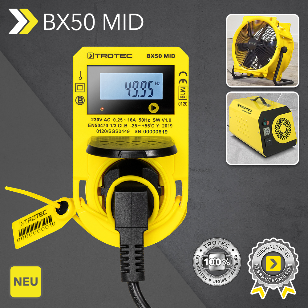 Medidor de consumo energético BX50 MID - TROTEC