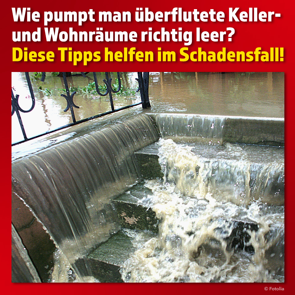 Unwetter-Karussell dreht weiter über Deutschland: Wie pumpt man überflutete  Keller- und Wohnräume richtig leer? Diese Tipps helfen im Schadensfall … –  Trotec Blog